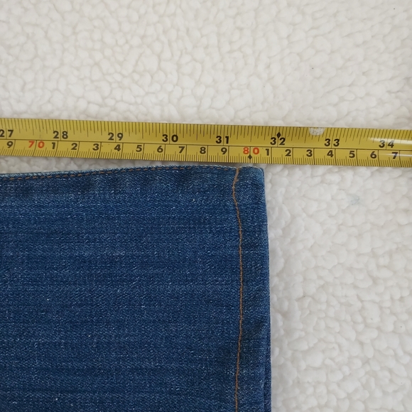 Madewell Flea Market Flare High waisted Whiskers Size 25 Blue Denim Jeans - Picture 11 of 14